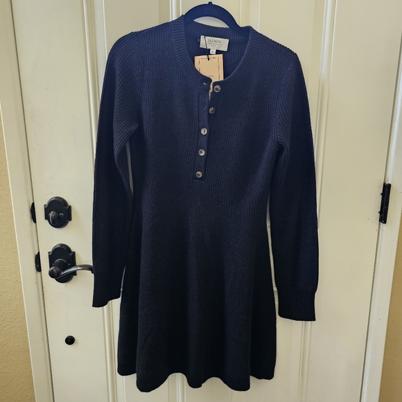 NWT La Ligne Juliette Dress, Size M, Dark Navy - Picture 4 of 7